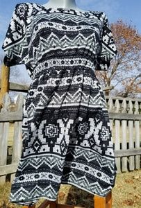 Modcloth XL maxi dress Gray black